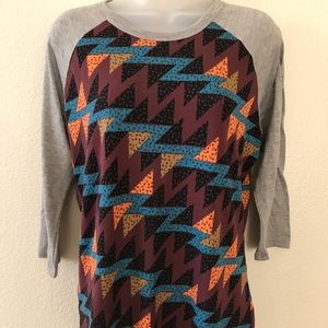 Lularoe tunic baseball shirt